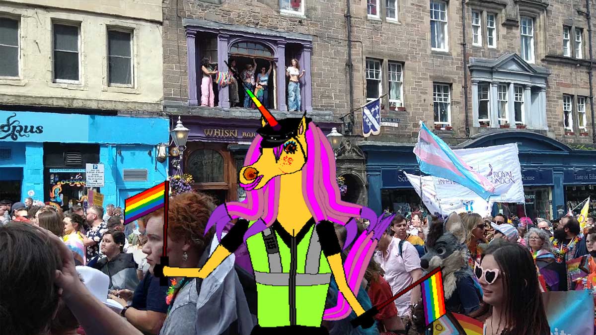 Missy Hortense dances at Edinburgh Pride 2024